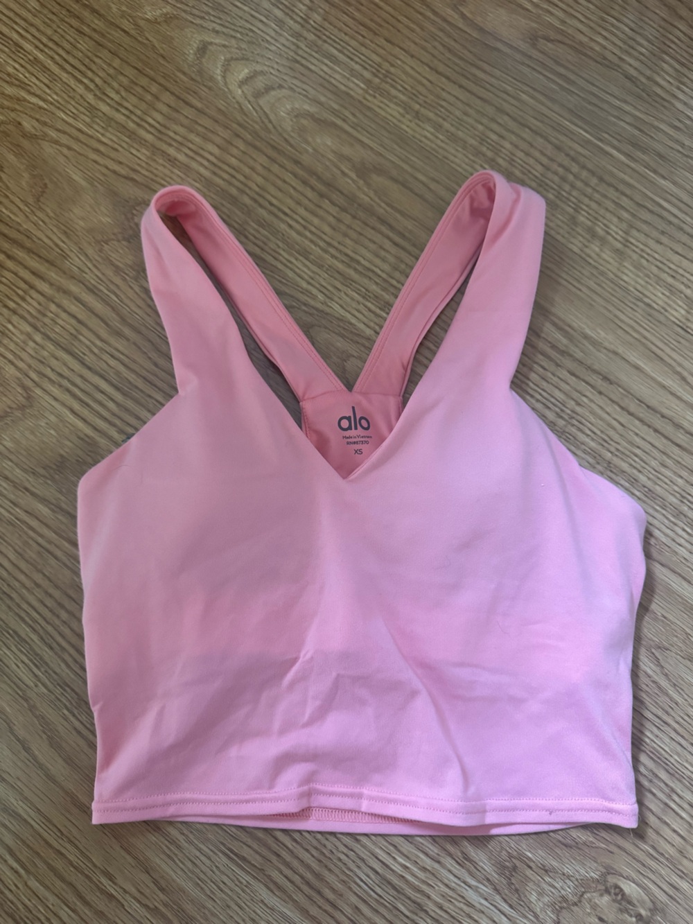Alo Yoga Pink Longline Racerback Sports Bra XS